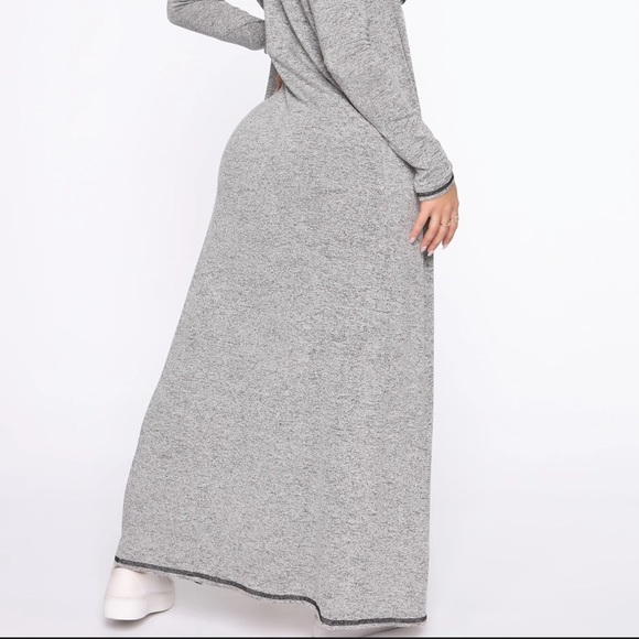 Not Usually Here Romper Set - Heather Grey - Picture 4 of 4